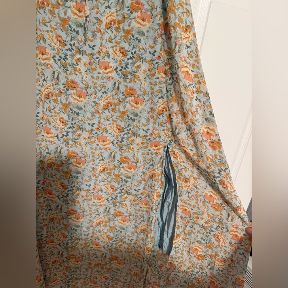Floral Puff Sleeve Maxi Dress - Picture 5 of 7